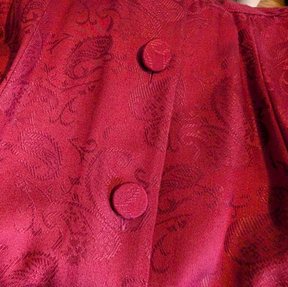 Karin Stevins Dress, 6, S, Classic, Wine, Exquisite Details, Full Skirt, EUC - Picture 5 of 9